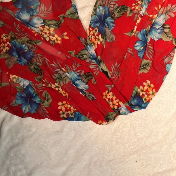 Fashion nova sheer floral coverup - Picture 3 of 4